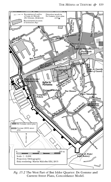 Tangier: Beni Idder secior (TALIM area), original street plan